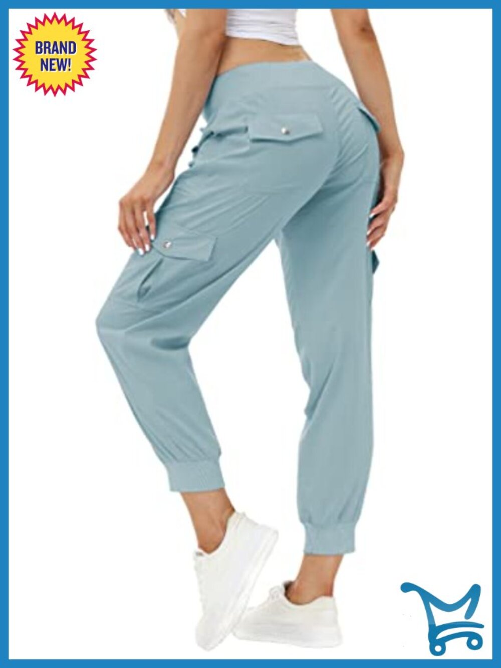 Women's Lightweight Quick Dry Hiking Cargo Pants Tapered Joggers Nylon